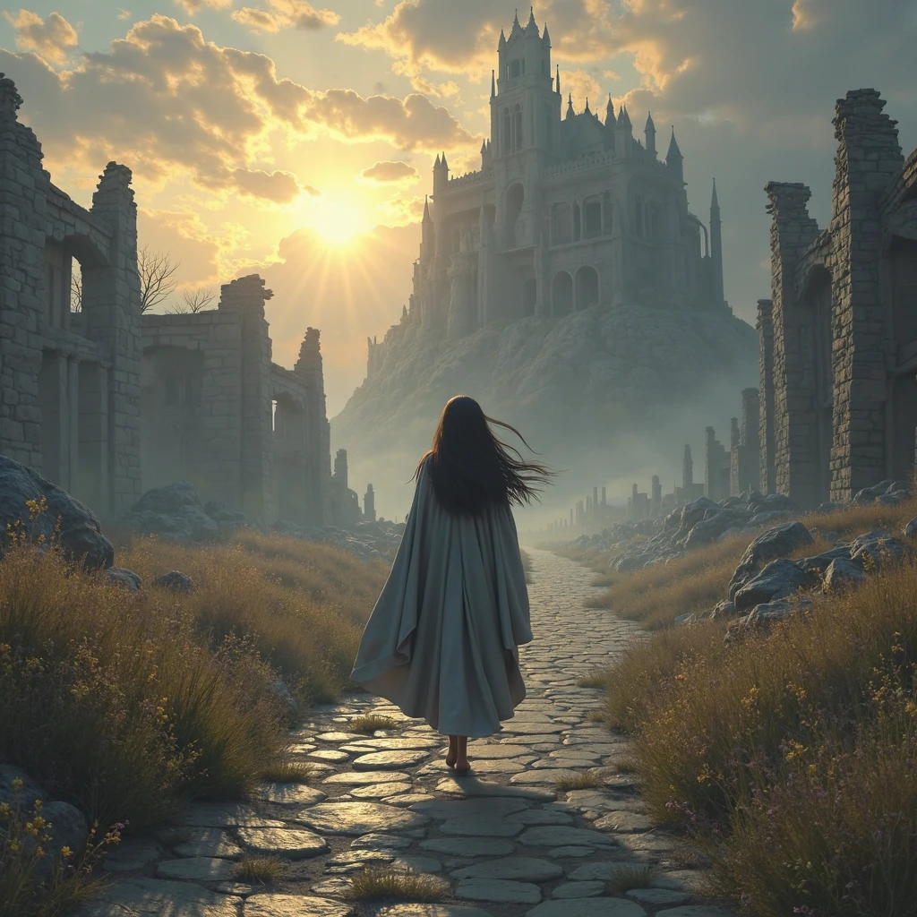  Perfect . Here I present Chapter 1 of your novel "Discovered Mysteries", with a narrative approach that combines romance, suspense and fantasy in a post-apocalyptic world. I included emotional descriptions, mysterious and details that highlight the character of the protagonist and the setting of the Cadena.


---

Chapter 1 — Echoes of Silence

The sun  dared to cross the gray clouds that hung from the sky like broken curtains.. The ruins of the old world are stretched out into the distance, covered with wild plants that had claimed their throne in the rubble. In the midst of that desolate landscape, the imposing Cadena Academy rose, the last hope for those who still believed in a tomorrow.

She walked alone on the stone path, with their dark hair fluttering in the wind and a gray cape covering his shoulders. nobody conocía su nombre aún. nobody, except the instructors. his eyes, large and serene, they observed everything with a mixture of melancholy and prudence. sometimes, it seemed to hear voices that no one else could hear.

She entered the building without doing anything noise, as if silence were part of her skin. Around you, young people were training, laughed or argued about monsters and combat techniques. She only observed them from afar.

They called her the flower girl... even though no one knew why.

In an isolated room, they assigned their group: Group 7, made up of six members who would arrive later.  for now , I was alone .  or so I thought .

— Are you also new? —A deep and relaxed voice sounded  She.

She turned slowly and saw it. high, messy hair, confident smile. There was something wild in him, as if her soul were about to explode. His eyes were pure fire, contrasting with her calm.

—...Yes —answered,  audible.

—I'm Elian. They told me that we would be together in this. Your name?

She hesitated . for a moment, her mind went back to that day... the day his hands,  trembling , healed his mother with a 