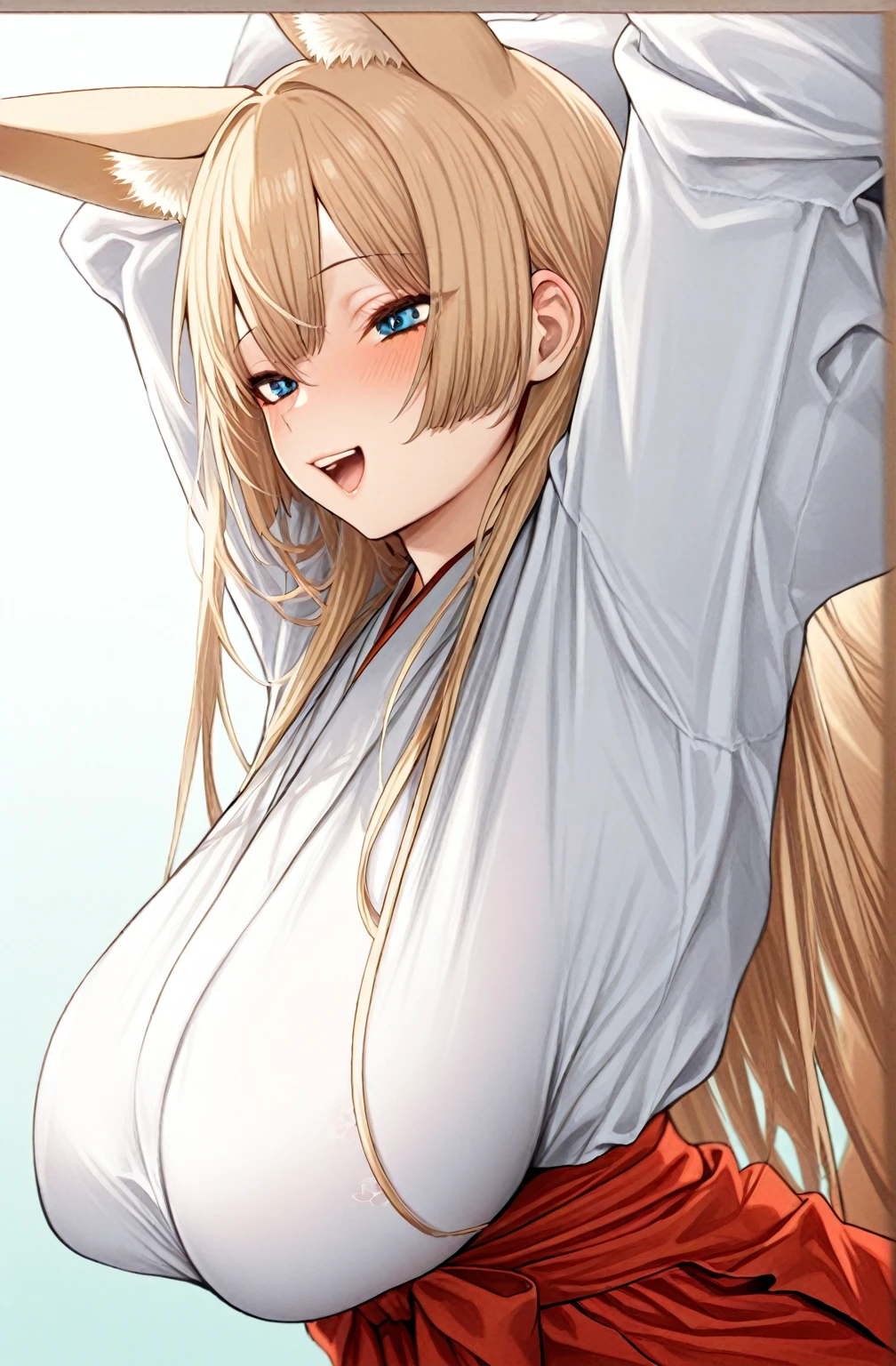 stacia,1girl, solo,  (masterpiece), (best quality), ultra detailed, perfect face, beautiful background,good hands, good legs, long hair, , blush, open mouth, , brown hair, 1boy, navel, brown eyes, , collarbone, braid, hetero, , sweat, , completely , straddling, , white ribbon, ,  <lora:asuna_(stacia)-v1.5:0.7>
