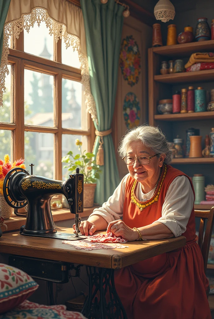 The sewing shop
