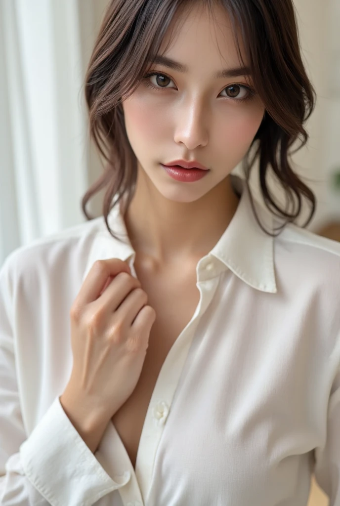 ((best quality)), ((masterpiece)), (detailed), perfect face, random shirt , big  