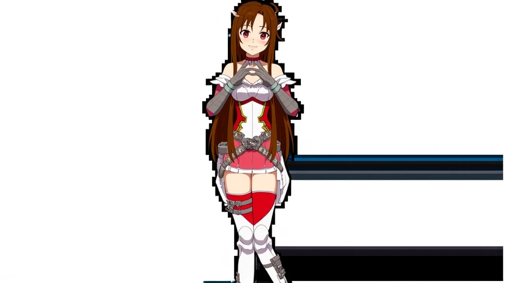 A Female robot is sleeping in the book, spread legs, nude, banzai pose. she wears no dress. She Brown short hair is tied with two big red clothespins, She lifts up the under hem of her white plain dress, leaning over, masterpiece, very short pigtails,brown hair, mature, android, blue eyes, full body figure, Height: 160cm, flushed cheeks, 2020s anime picture, A beautiful robot with short brown hair in two short pigtails held up by two very large huge red clothespins, Uplifting, No NSFW, whole body, barefoot, archaic smile, getting orgasm, 25 years old, sweat bucket.
