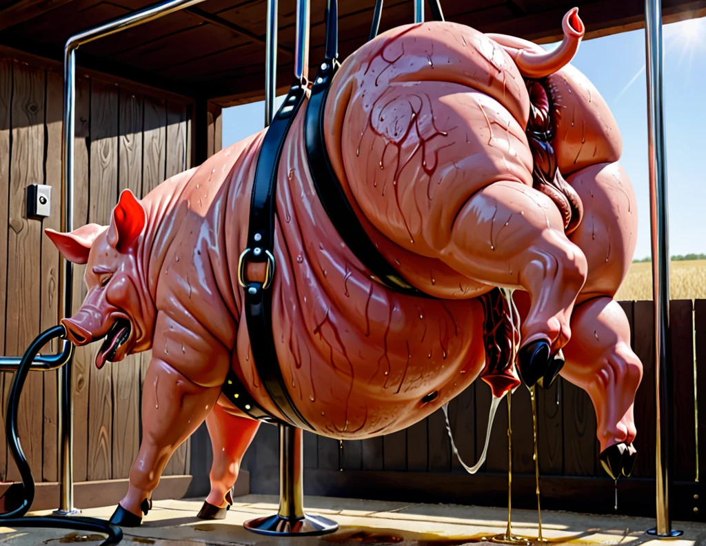 masterpiece, high quality, realistic, detailed background, (((elephant, dog head))), (feral), (((wide hips))), ((((dog under elephant, equine penis, side crotch shot, anal, huge balls, elephant on dog doggystyle)))), (masterpiece), best quality, 4k, 2k, ((((feral, duo, anal, doggystyle, dirty, dirt dog))))