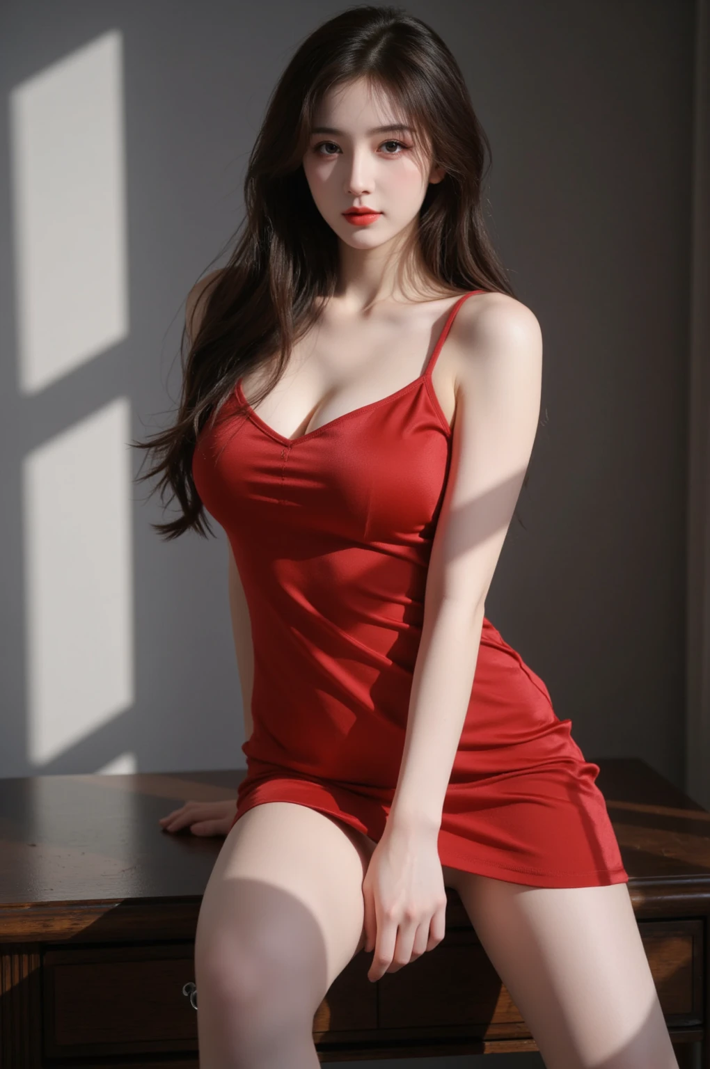 1 Girl,hotel,Soft Light,Chinese Beauty,Tight Fit,dress,Sexy