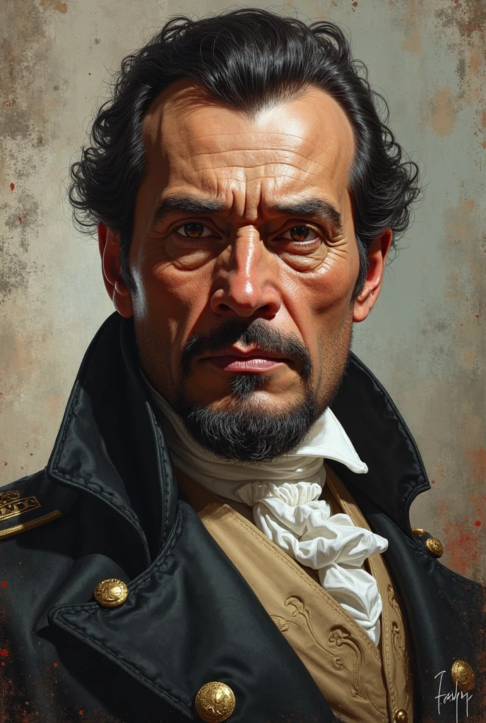 Perfect, keep everything, the only thing you need to change is the face, since I need it to look as realistic as possible like Simon Bolivar.