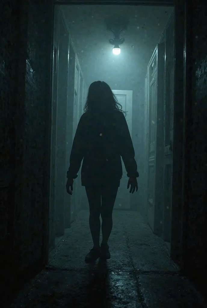 It was a ghost of the woman without a lower part of the body that appeared from darkness.
ghost scary late night creepy
frightening