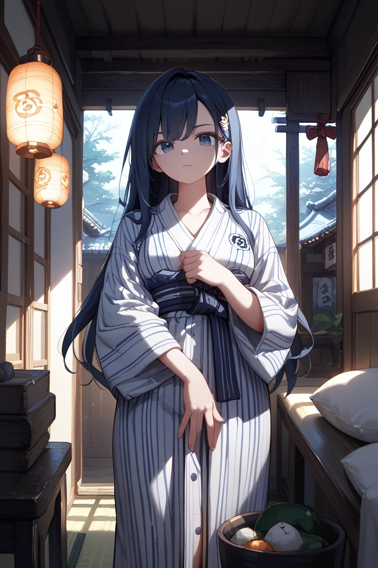 ((1 girl,))japanese,,nsfw,, half updo, black haircardigan, see-through skirt,glamorous,cowboy shot,stand.