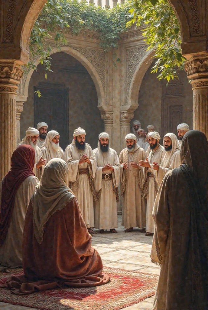 A group of Muslims during the reign of the Prophet 