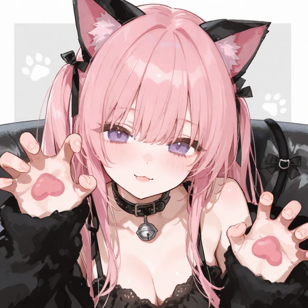 On all fours、Pink Short Hair、Small breasts。(Being pulled by a rope)、Attach collars and leashes、Pets、Obedience、Cat ear、7-year-old girl、Panting air,Provocative poses that make your face turn red,