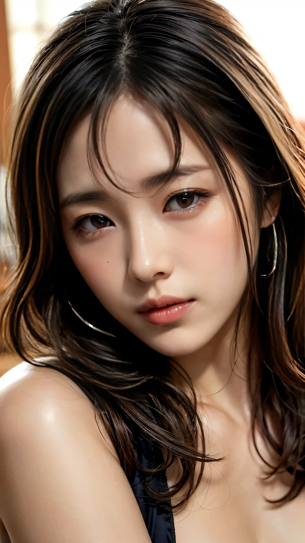 (Raw photo, Best Quality), (Realistic, photo-Realistic:1.3), Best Quality ,masutepiece, (cherrynobodysd15), ((Big , beautiful girl with bigPink lipstick, colorful makeup, long eyelashes, earrings, wearing eyeliner, Fair skin, Blonde hair,(Cute), (Detailed face), Detailed eyes, Detailed iris, 8K UHD, Digital SLR, Soft lighting, High quality, Film grain, beautiful Detailed eyes, beautiful detailed nose, vaginal detaillistic face, Pink , lightsmile, (extra detailed face: 1.5), FUJI XT3, Best Quality, Ultra-detailed, masutepiece, finely detail, highers, 8K Wallpaper, a pixie cut