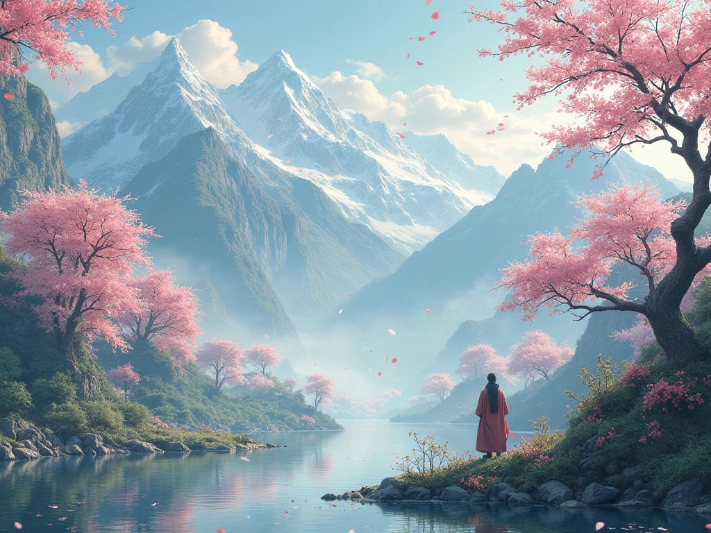 Mountain　Cherry Blossoms　Peach Tree　Shangri-La