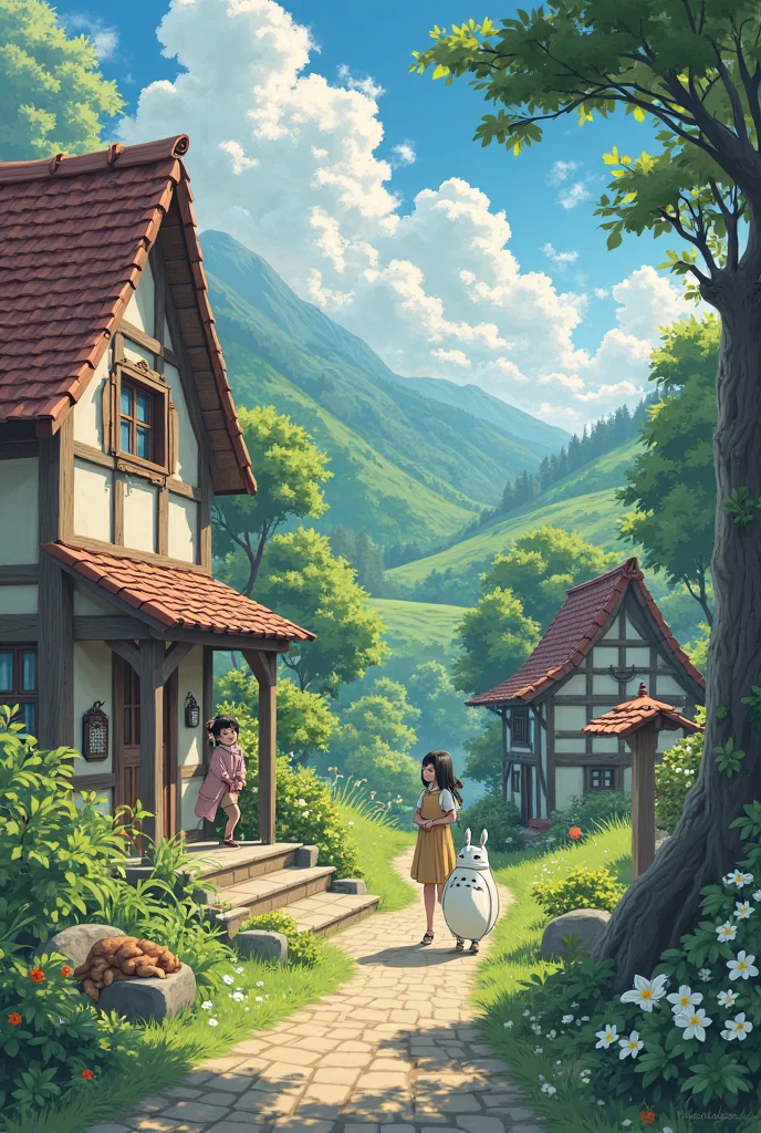 An original photo of Studio Ghibli
