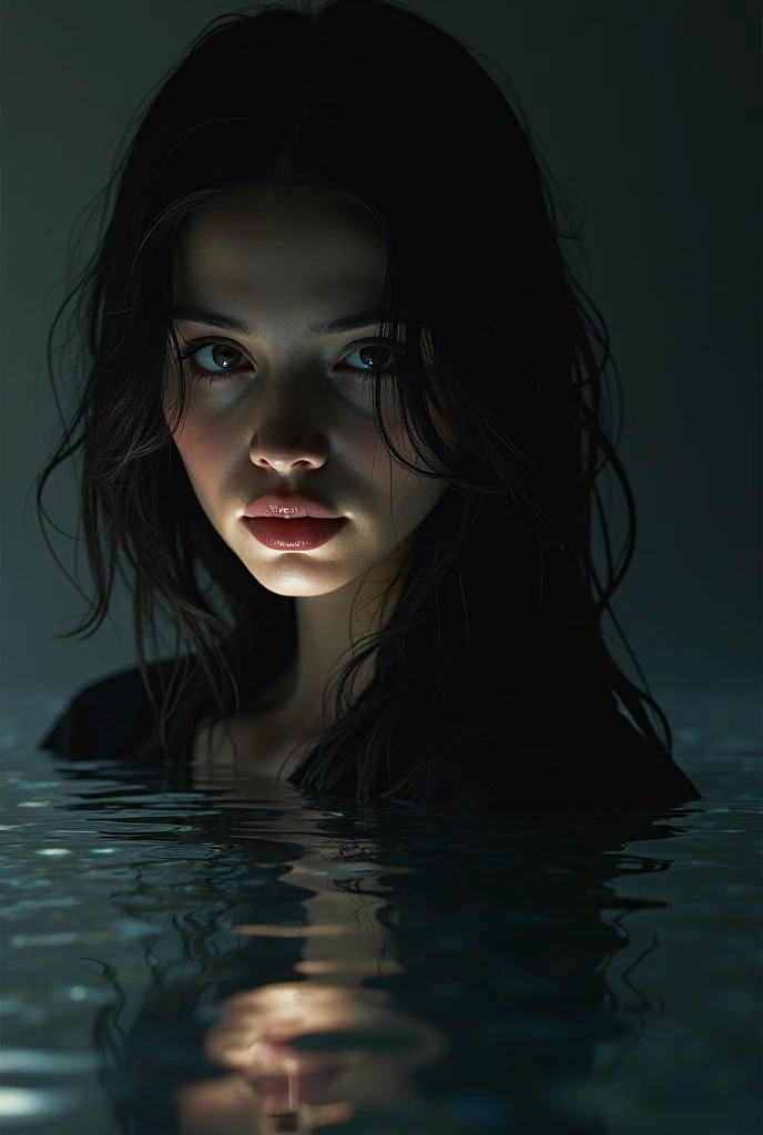 A deep side picture in which there is reflection