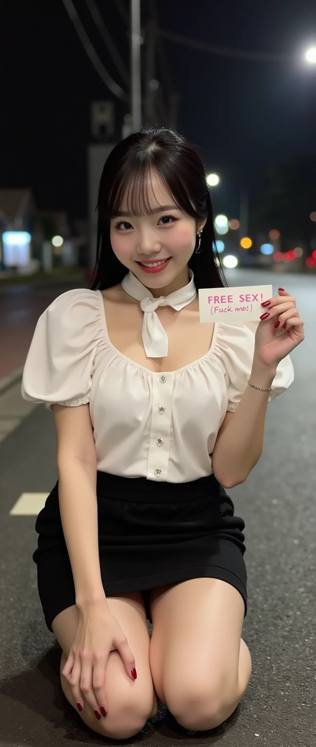 leaning forward:1,Suit Shop,(The skin is wet from sweat),bent over,Are standing,During service,Inside the store with suits lined up,looking at the camera,Cleavage,(Wearing a shirt),smile,Skirt Lift、Lift your skirt with your hands,woman, 20-year-old, Short Hair、bangs、(Plain suit skirt),(White lace panties)、Cute earrings