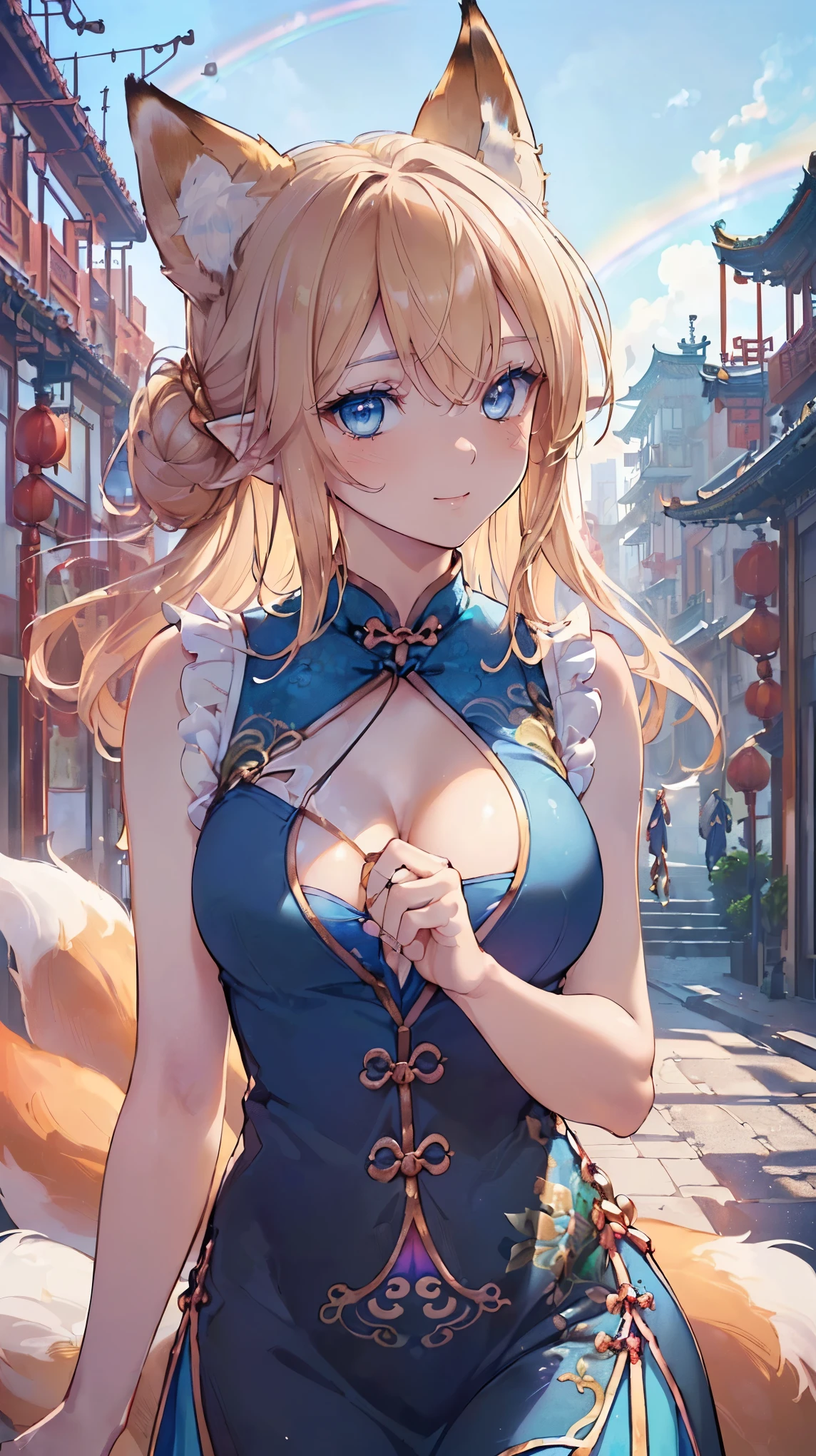 1girl,chinese dress,large breast
