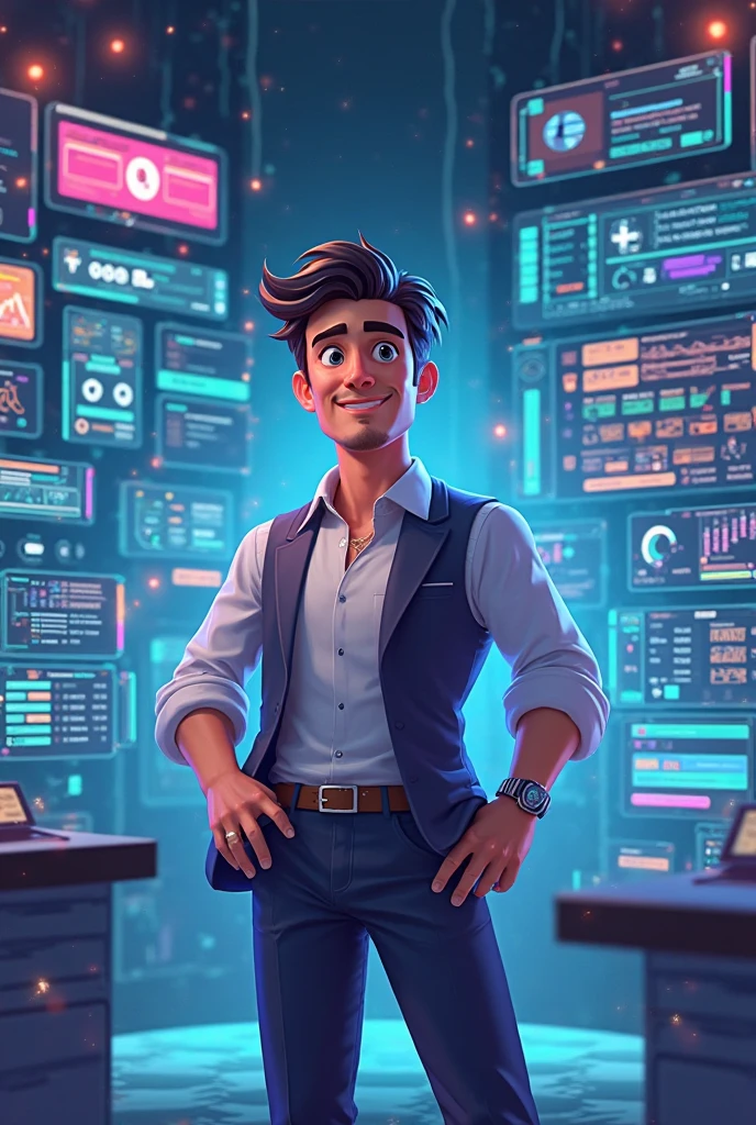 i want to create animated picture to minecraft server dashboard host