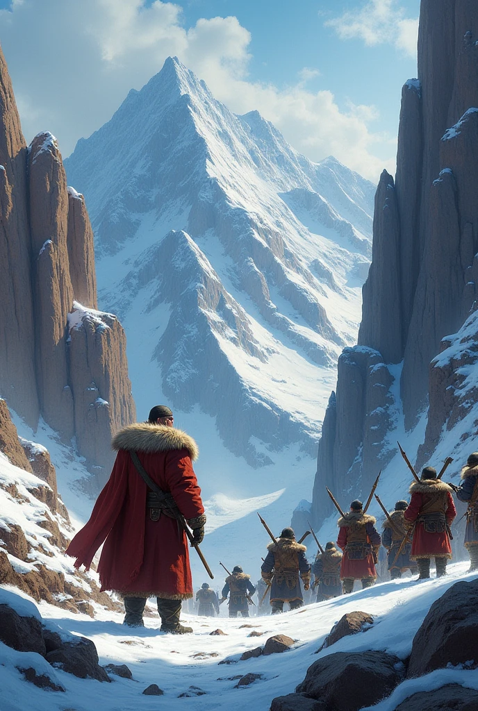 Kazakh Khan Zhangir ordered his fighters to dig in the passage between the mountains