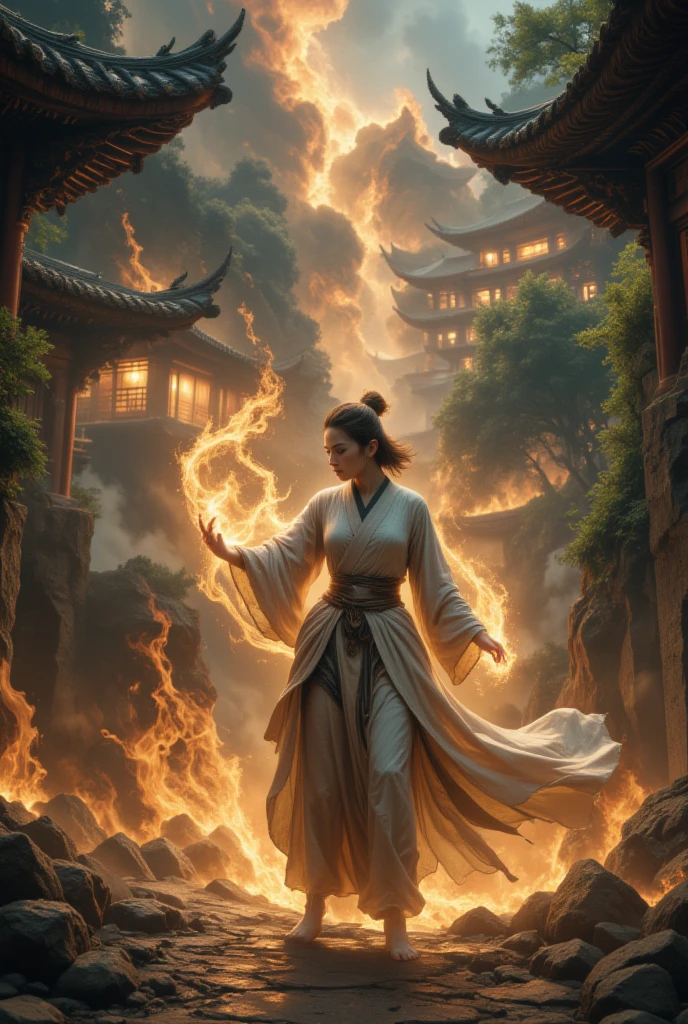 Asian with powers, with graphics and explain their skills