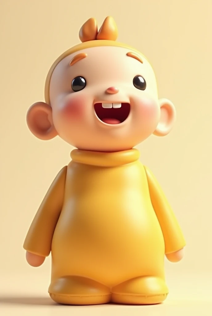 smiling baby with orange robe and a buddha statue in the background, buddhist, buddhism, monk, wide grin, serene smile, buddhist monk, big smile, with a happy expression, funny, innocent smile, happy expression, small wide smile, cute smiling face, smiling expression, happy and smiling, happy face, wide smile, smiling, he is very happy, cheeky smile