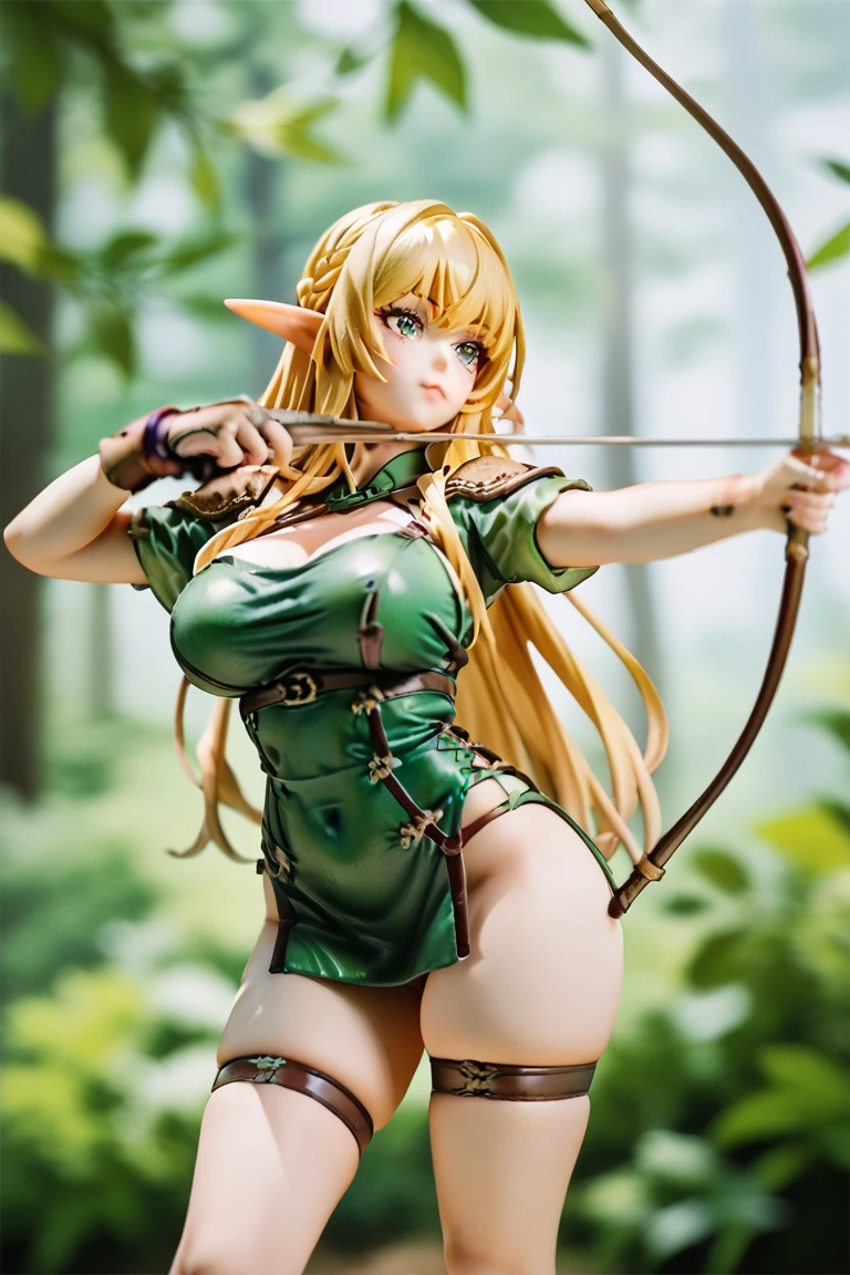Beautiful Alluring female elf knight, Mythology Theme, Fantasy Theme, fair Skin, fair long blond braided hair, very small breasts, Inside A magical forest, Barely Clothed, bikini armor, Beautiful D&D Character Portrait, Beautiful Fantasy, Detailed, Digital Art, Extreme Detail, Polished, Beautiful, Hyperdetailed, Intricate, Elaborate, Meticulous, Anime Character, Detailed, Anime Face, Sharp Focus, Unreal Engine, 3d Rendered, Volumetric Lighting, Reflections, Glossy, Digital Illustration, Sensual Pose, Suggestive Pose, Full Body Shot, small perky breasts, anatomical