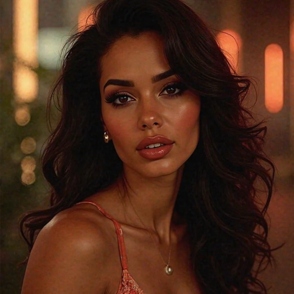 (muste piece, highest quality)((8k)),full body,super detailed,arab girl,wide eyebrow,black skin(elegance black dress ,full body) ,blue eyes red lips,,photorealistic,dark bronze shiny skin,beautiful female mode,dark skin Black woman in clothes from biblical times, blue eyes, in sydney opera house,swety skin,horny,wet skin , (shiny skin), she is wet and intimate, she has a submissive expression, direct eye contact, hyperrealistic, unreal engine 5,(diffrent pose)Suggested pose, 8K