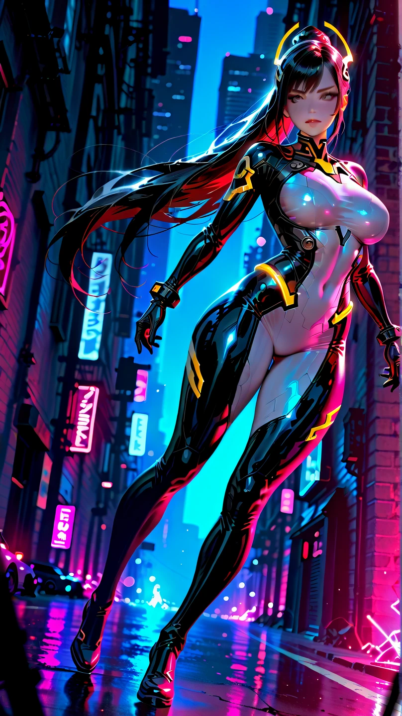 Dramatic posing,cinematic scene,Art hentai poster,Takashi murakami,pop culture art,manga,a female Nsfw ninja cyborg,erotic posing,doujin,hentai,kawaii,stylish,pussy,busty, pubic hair,glamour,pop color tone,psychedelic costume,dynamic angle,cinematic scene,armored,A Cyberpunk dystopian girl,fantasic dystopia,dystopian scape,bladerunner,ghost in the shell,photorealistic,psychedelic colourful tone,posing,armed,guns,weapons,masterpiece,ultimate detailed,8k,detailed background