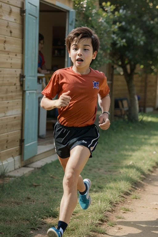 A boy running