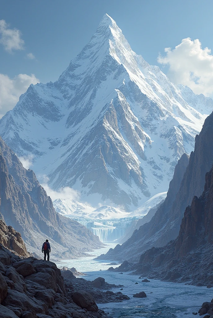 Create an image with the mountain k2 size 680x240