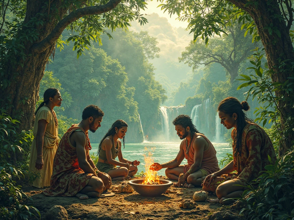 Create a 2 man with the appearance of a drug addict watching some hippies