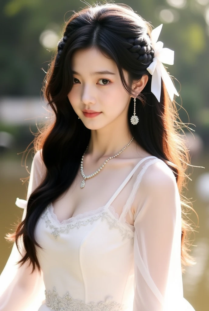 Ultra-clear detailed,Xinjiang girls,large grassland,snow mountains,Sunny,Brightly colored,Cinema lenses,Xinjiang ethnic costumes,sexy for,
