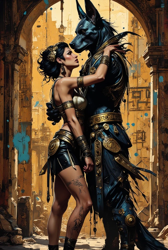 2boys, Young_Pharaohs, Sons of Egypt escaping the heat, (boys_only) in Gold/Blue Thongs cute face, Divine body Tone, Skinny, Boyish, Young_looking, Enigmatic smile, Big Toned Butt, Outside_Bath (masterpiece), 4k, ultra detailed, mischievous pose, low angle, Back View,