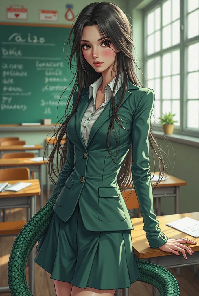 Naga anime nauczycielka 