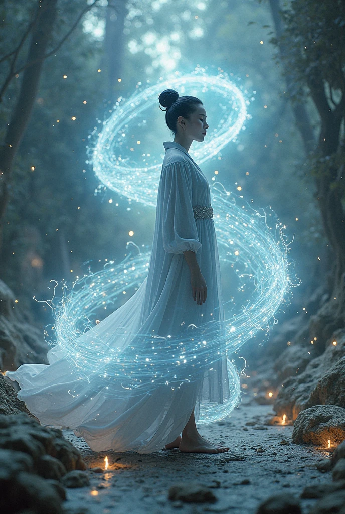 With a character called Jagyeong Kang Baek as a rotating magic figure