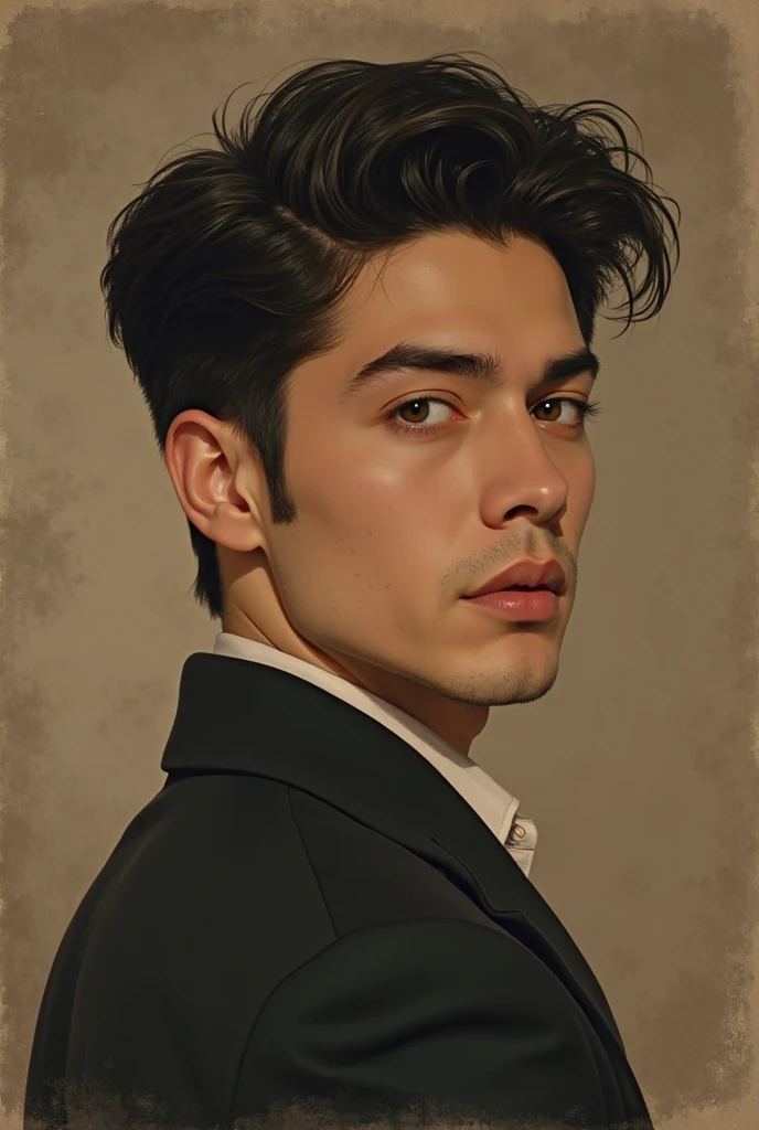 Grayson Miller de la novela koreana Desire me if you can estilo vintage 