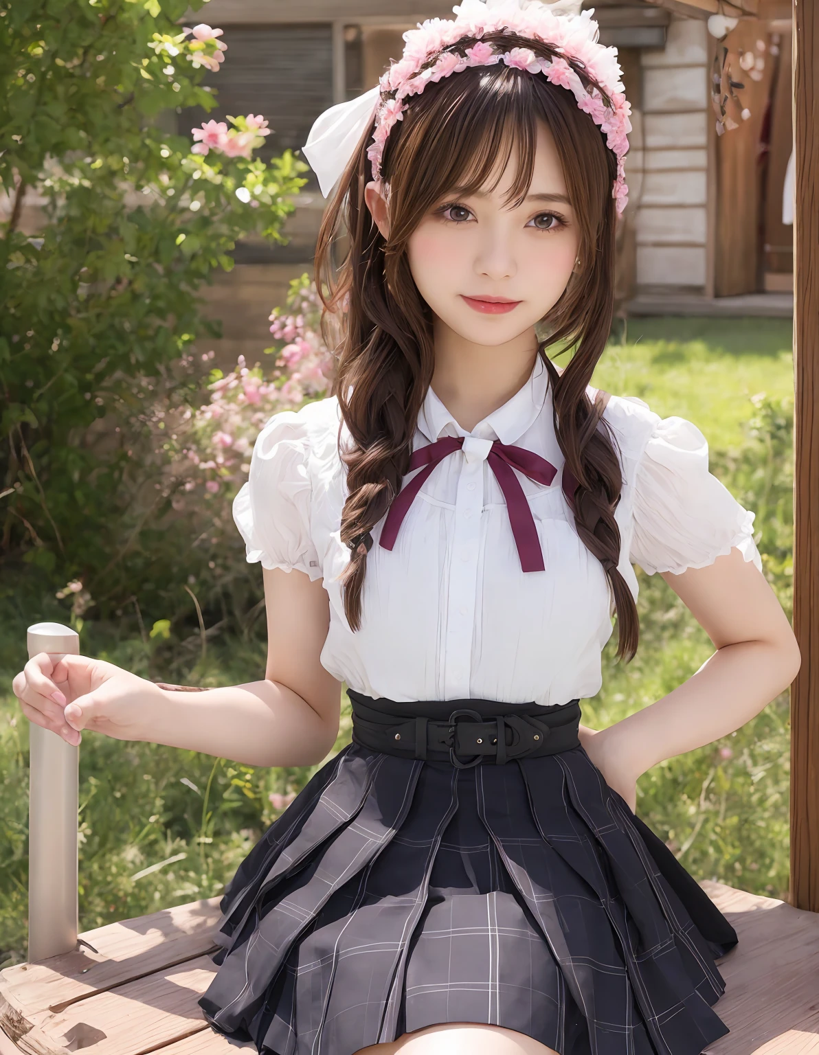 {girl baby face} Lady Naomi [Fluttering skirt] maid lolita