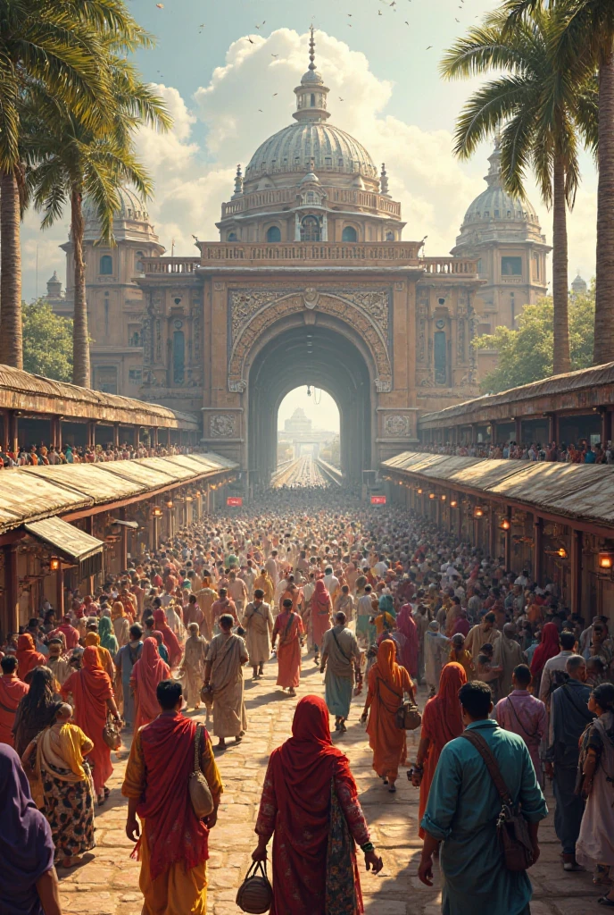 Railway station of india jogwani