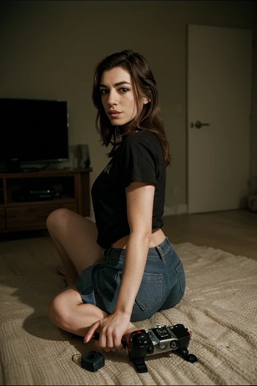 18yo cute hot punk girl, Germany, girlie pose (edge lighting:0.5)