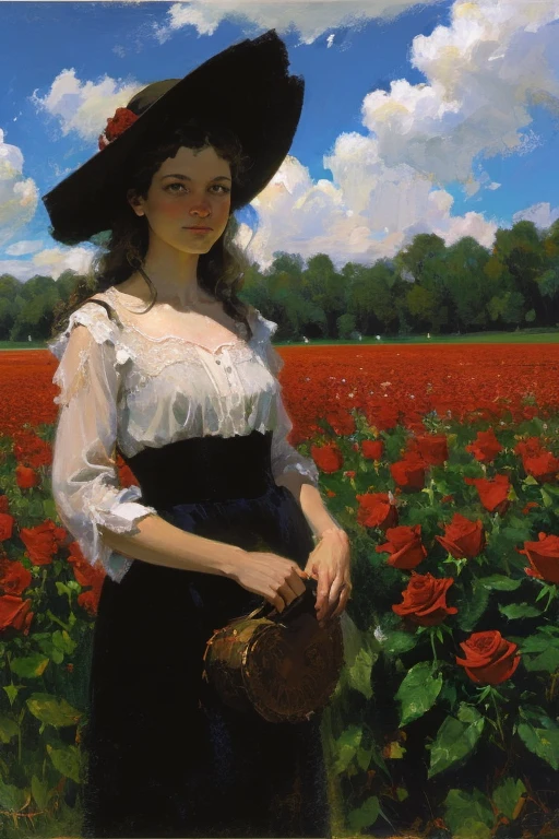 Field of roses 