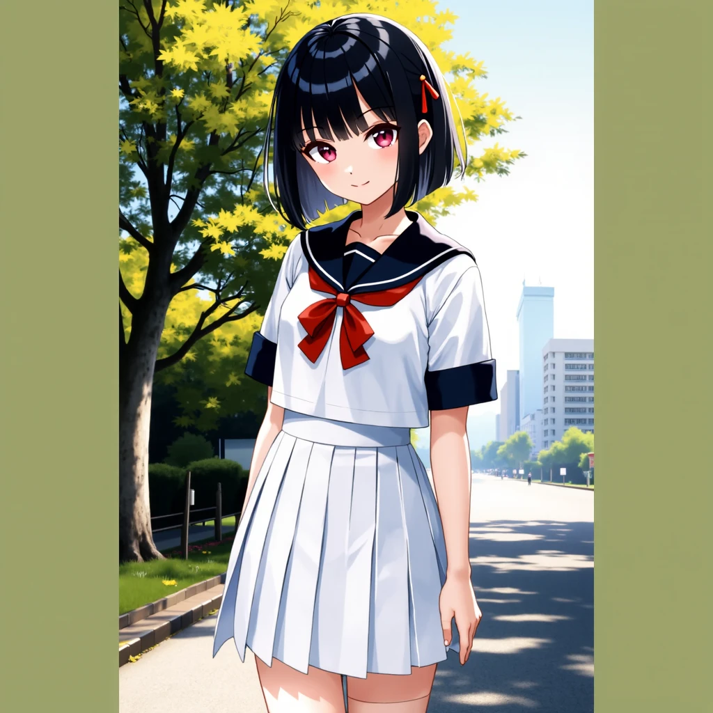 girl standing in windy cherry blossom school yard,very wet long-sleeved transparent white sailor frilled short dress with mini flare skirt fluttering,Hairless pussy,white socks,no panties,no bra,nipples sticking out on clothes,8-year-old,flat chest,petit,slender,bangs,a little smile,thighs,knees,low ponytail,hair blowing in wind,barrette,from below,front light,both hand lift skirt above the waist,legs spreading wide