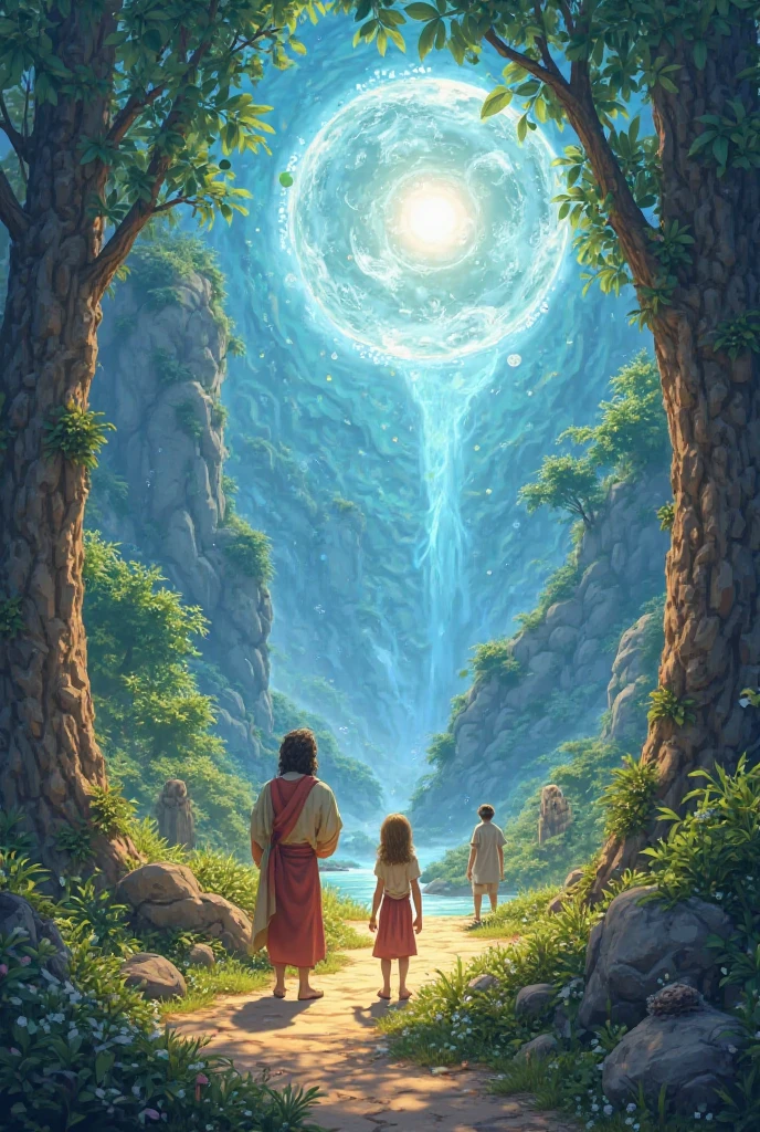 I want an educational video of the Bible about the creation of the world from the book of Genesis where Allan animated characters for ren and for the video to last 10 minutes