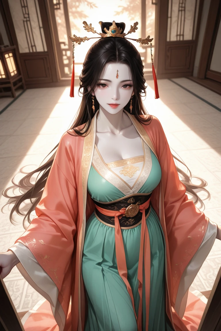 arafed woman in a white dress holding a sword and a sword, a beautiful fantasy empress, full body xianxia, palace , a girl in hanfu, ((a beautiful fantasy empress)), beautiful character painting, guweiz, artwork in the style of guweiz, epic exquisite character art, inspired by Ai Xuan, by Yang J --auto --s2