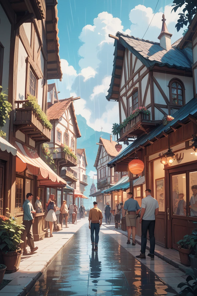 cat　it's raining　I'm looking for something　Ringing　Around town　People around me don't show interest　White and　　