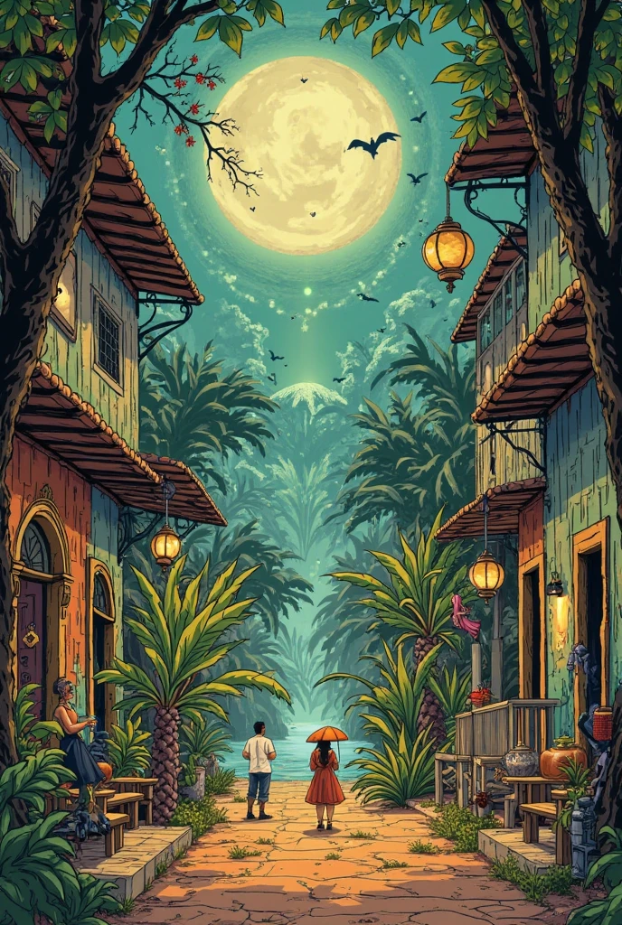 Five page comic book about One Hundred Years of Solitude in Spanish