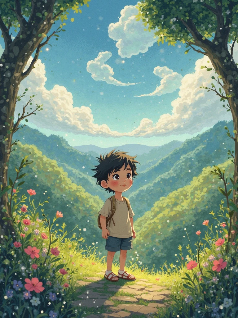 make that a ghibli version photo