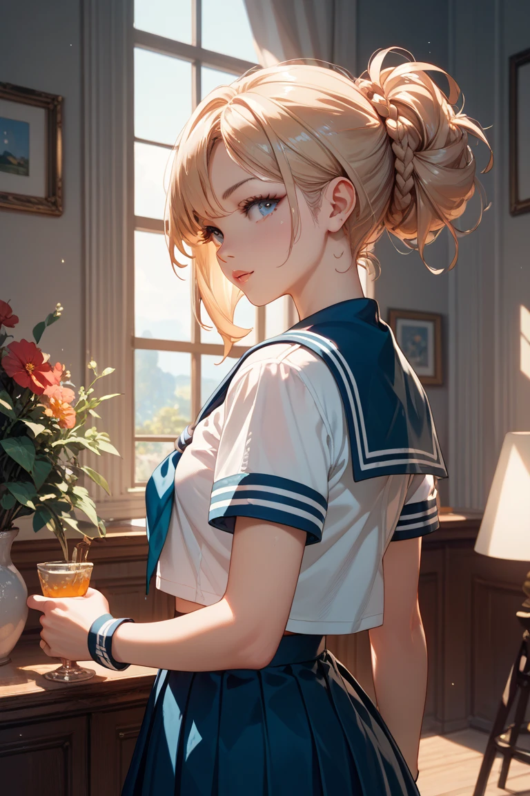 sailor suits　face-to-face seat　back view