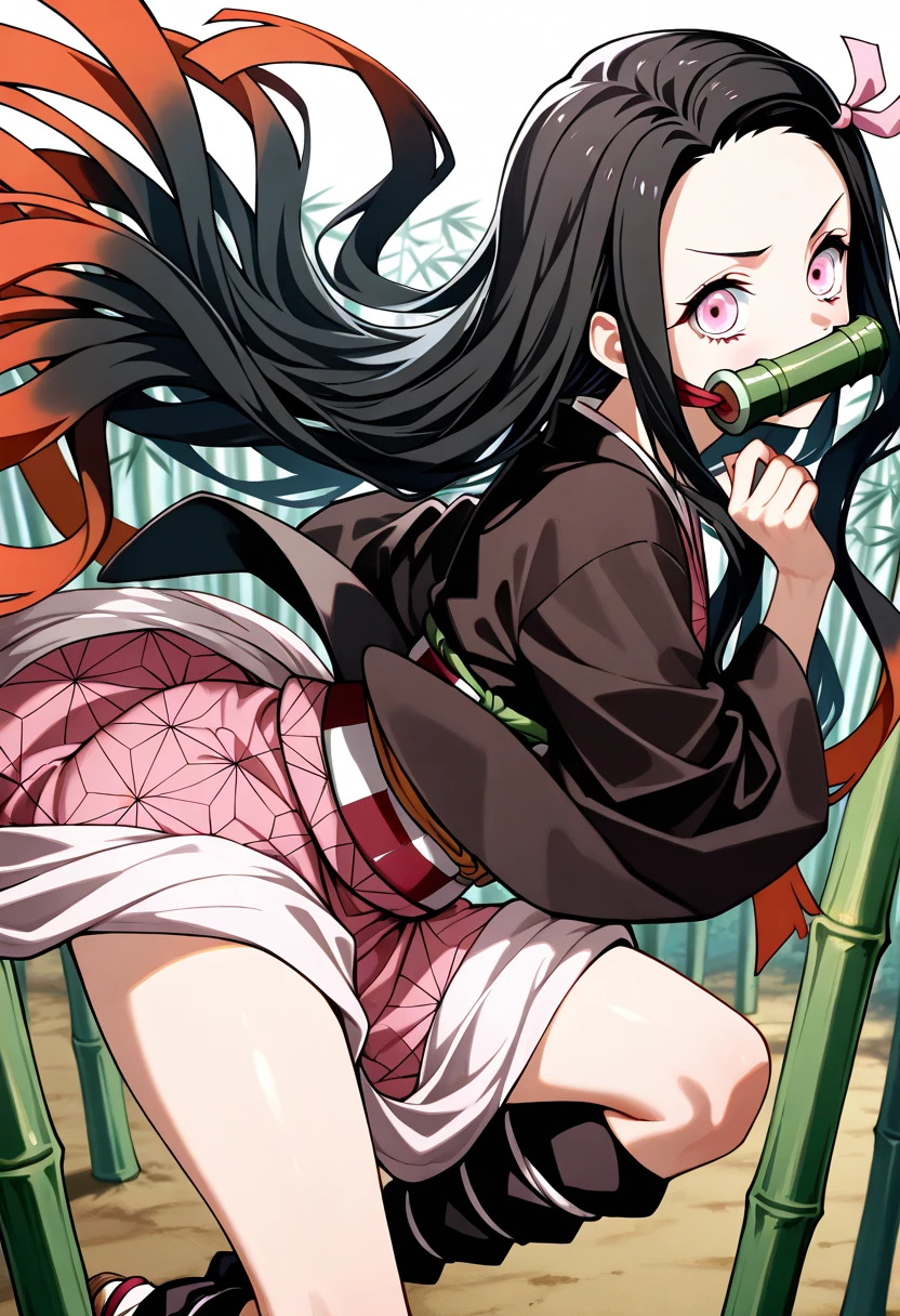 woman, adult girl, Real Photos、smile, girlка демон, crying, Focus on the eyes, stupidly, night, take a shower, grin, демоническая smile, angry, beautiful breasts, fighting stance, Ослепительная smile, very sweet, Kimano, girl, top quality изображения、character design of Nezuko from Demon Slayer, chedevr, (pink kimono), seductive face, kamado stupidly、Demon kamado stupidly、ancient japan, charm of kamado stupidly, leaf tattoos, tattoos pierce the whole body, sexual、open crotch、finely detail, chedevr, shining eyes, 1girl in, Dark-haired, , kamado stupidly, wisteria background, chedevr, top quality, ass POV,