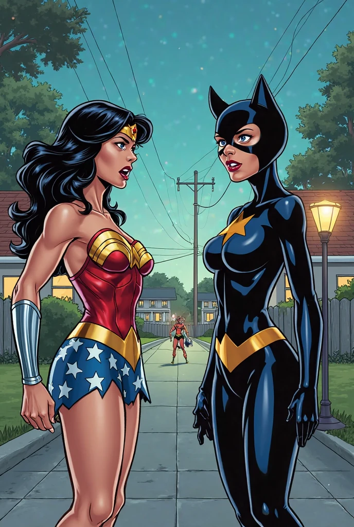 batman e robin wayne pela - arte - dos - quadrinhos, conceito de corpo inteiro art, estilo de quadrinhos DC, estilo de arte da DC Comics, por Thomas Dalziel, estilo de quadrinhos dc, inspirado em Bruce Timm, animated series, conceito de corpo inteiro, batman beyond, Design de personagens de corpo inteiro, folha de modelo de alta qualidade, detailed conceito de corpo inteiro art