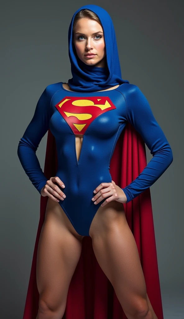 Superheroes Bodysuit hijab female muscle