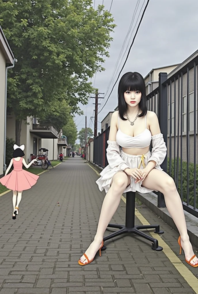 best quality, ultra high res,prefect anatomy,
extremely intricate, 8k uhd,uncensored,
slim body,angelica ,pureerosface_v1:0.4,
solo focus, 
amz toy fuck,1girl, squatting, dildo,amztf public indecency,crowd,
 <lora:amzgirl-000001:0.6>
