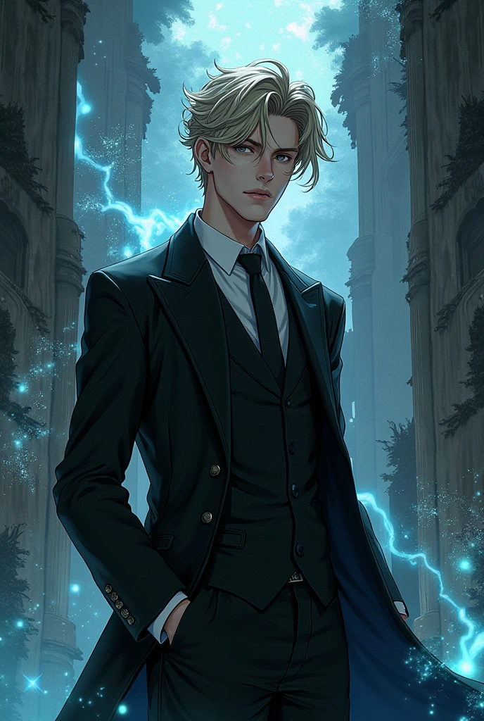 Jujutsu Gyokai as a chic male version of the picture