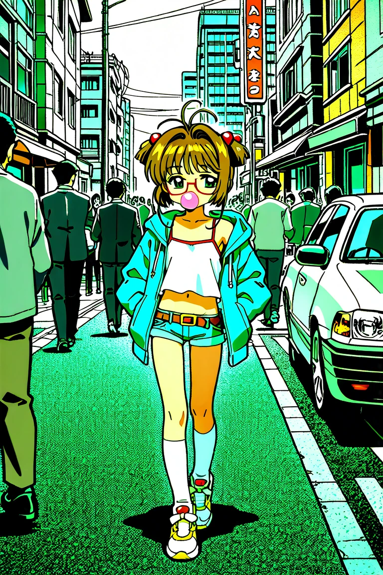 girl、cute、Completely naked、Full nudity、Black Hair、Cat ear、Glasses、Embarrassed face、tears、Shibuya Scramble Crossing、Many buildings are built、Ahegao、first round、Lock、bukkake、whole body、Tattoo、Spread your legs、tits、condom belt、